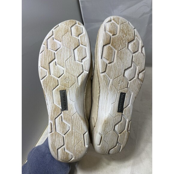 Josef Seibel Cream Leather Trainers Size 7 - Picture 4 of 9